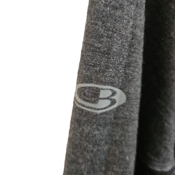 Icebreaker Men’s 260 Zone Merino Base Layer Long Sleeve Crewneck Gray Black XL - Picture 4 of 12